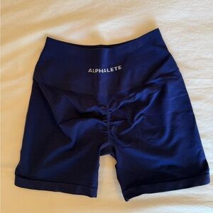 Alphalete Women's Deep Blue Bike Shorts